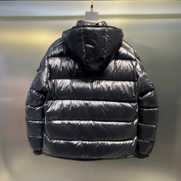Moncler Shiny Men's Black Puffer Jacket - Picture 2 of 9